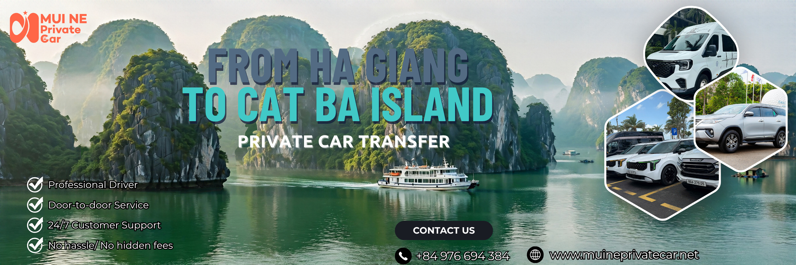 Ha Giang to Cat Ba Island private car transfer